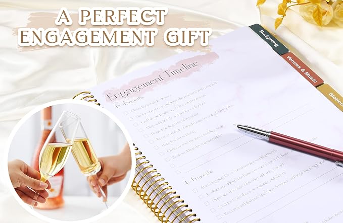 Wedding Planner Book and Organizer-196 Pages Bridal Wedding Planning Book - Image 2