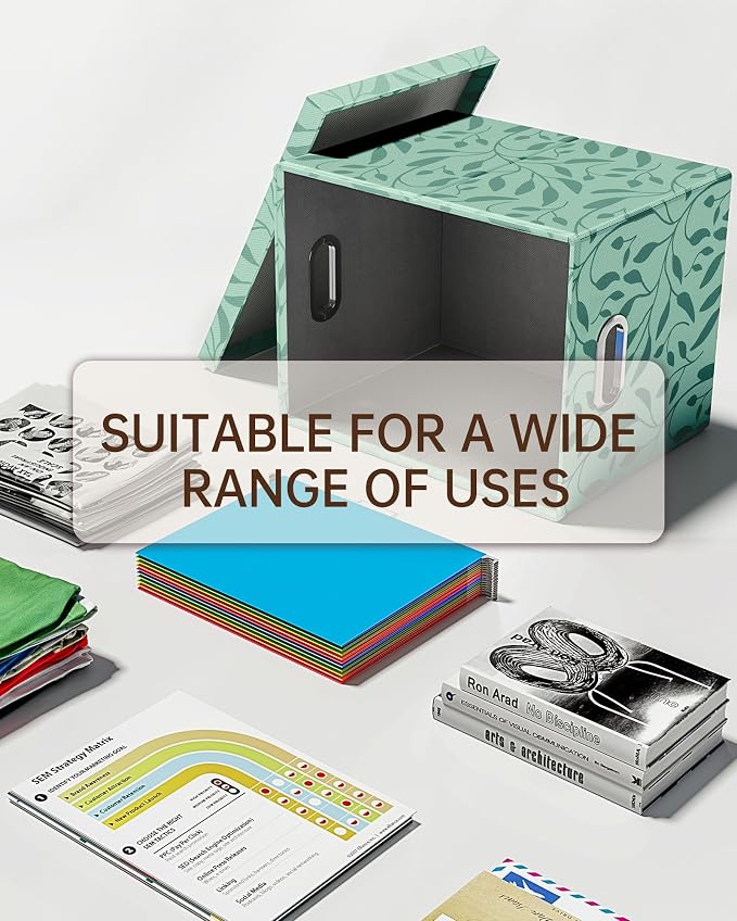 Oterri File Organizer with Lid, File Box, File Cabinet - Image 7