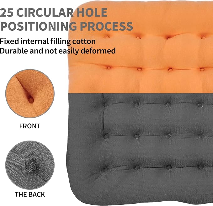 BUYUE Good Support Office Chair Cushion Padded, Soft Velvet Comfortable - Image 3