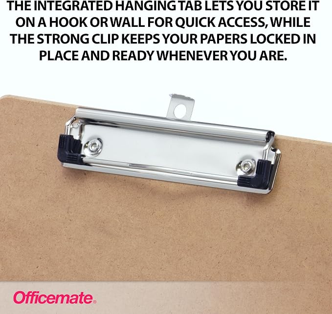 Officemate Recycled Wood Clipboard, Letter Size, Low Profile Clip, 9 x 12.5 - Image 3
