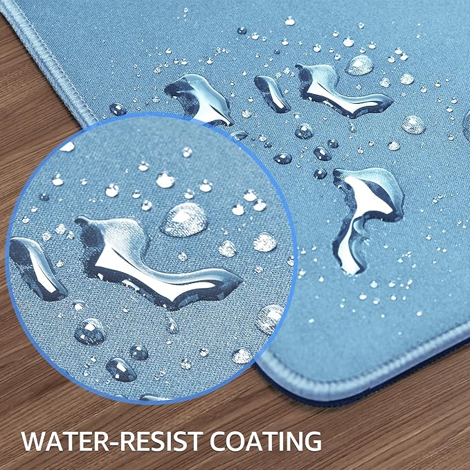 KTRIO Large Gaming Mouse Pad, Desk Mat, 31.5 x 15.7 in, Ice Blue, XXL | Smooth - Image 5