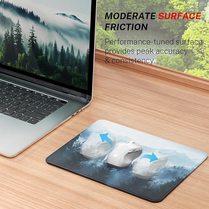 MROCO Essential Office & Gaming Mouse Pad, 8.5 x 11 Inch, Cloud Forest | - Image 2