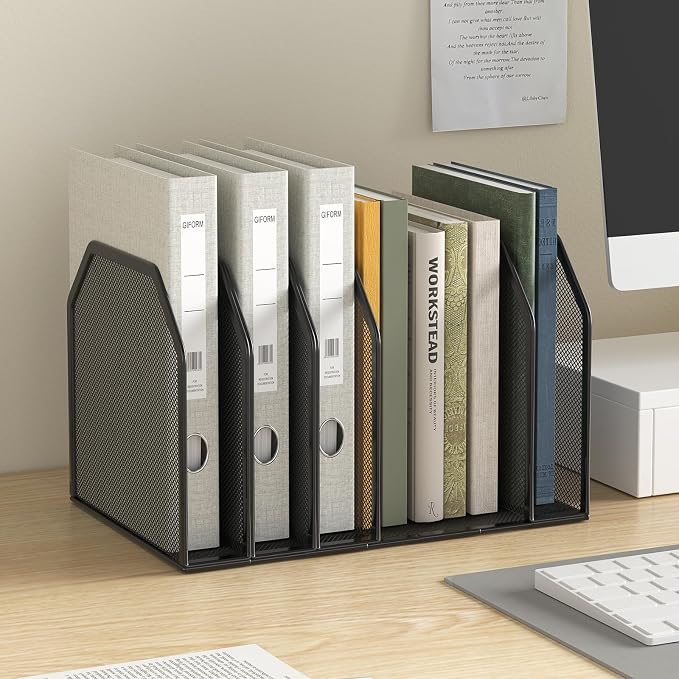 FANXIYQ Black 7-Section File Folder Organizer - Image 4