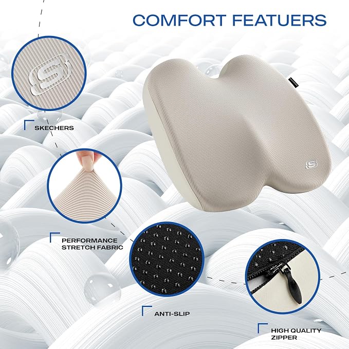 Skechers Seat Cushion, Ergonomic Memory Foam Cushion - Image 3