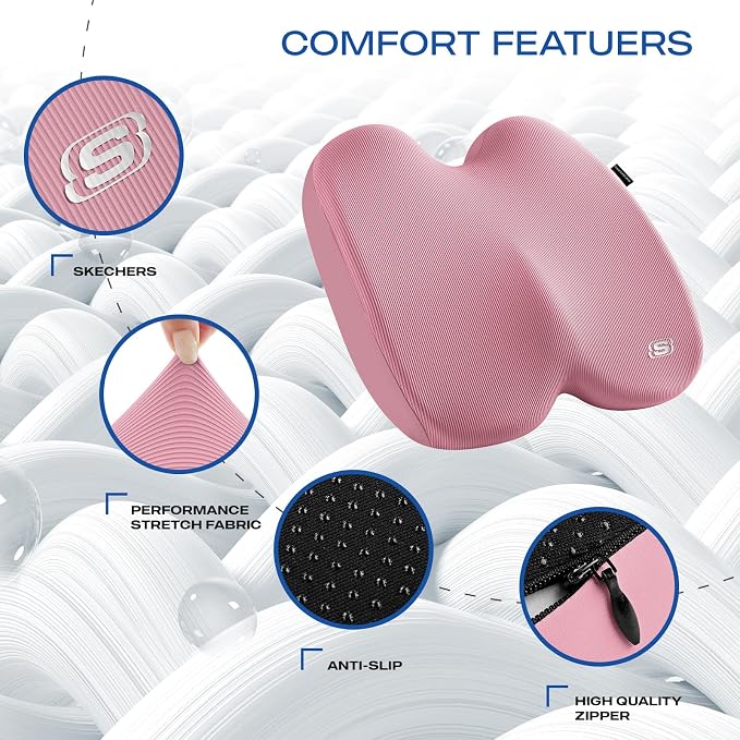 Skechers Seat Cushion, Ergonomic Memory Foam Cushion - Image 3