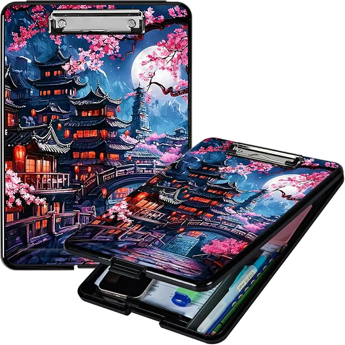 Cherry Blossom House A4 Clipboard by Unknown