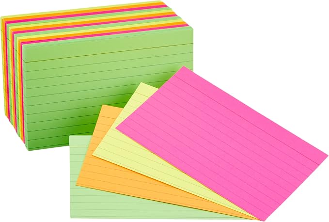 Amazon Basics Ruled Index Flash Cards by AmazonBasics