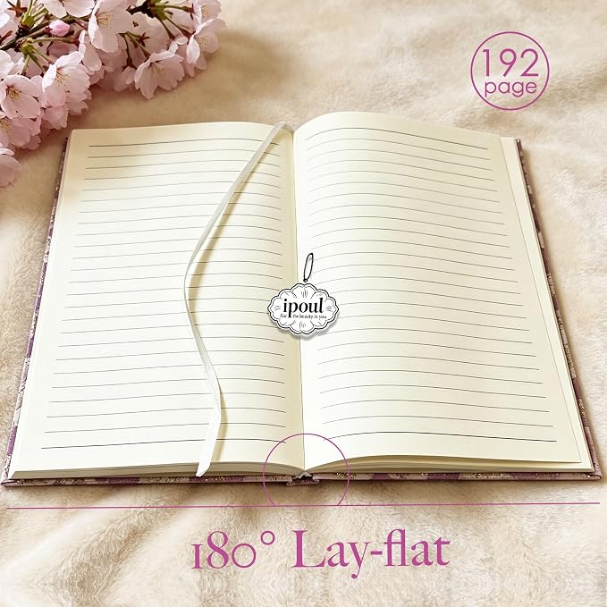 Purple Notebook, Floral Journal, Journal - Image 3