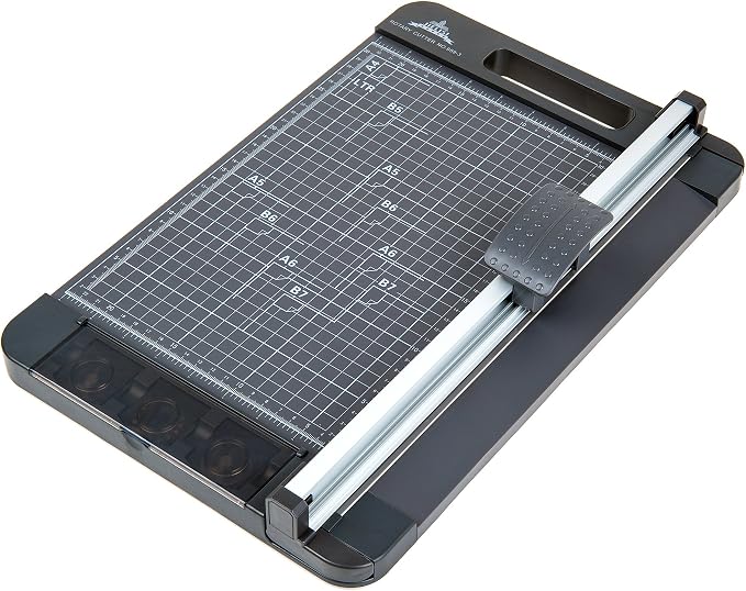 3-Way 12.6 Inch Rotary Trimmer Cutter Perforate & Scallop | A4 Size, Perforate by JIELISI
