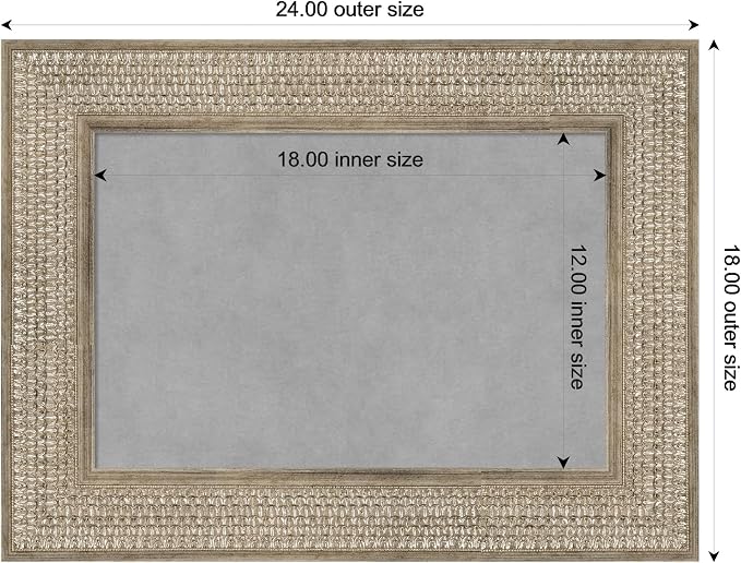 Amanti Art Silver Framed Magnetic Board 18x24 Small Vision Board - Image 4