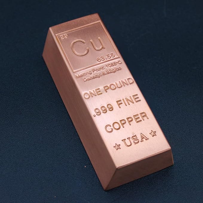 1 Pound Copper Bar .999 Pure Paperweight | Element Design - Image 3