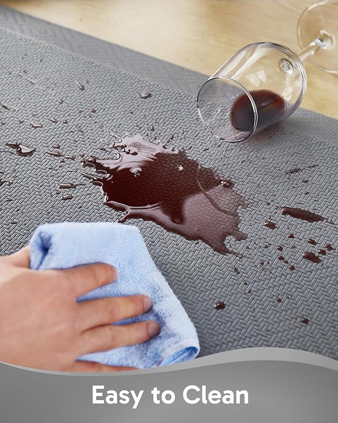 Ophanie Kitchen Mats for Floor, 3/4 Inch Thick Kitchen Rugs, Anti Fatigue Standing Cushioned Mat, Waterproof,Comfort Ergonomic Mat for Office, Home, Sink, 20'' x 48'' Brown Non-Slip Bottom-DeskLoop Office