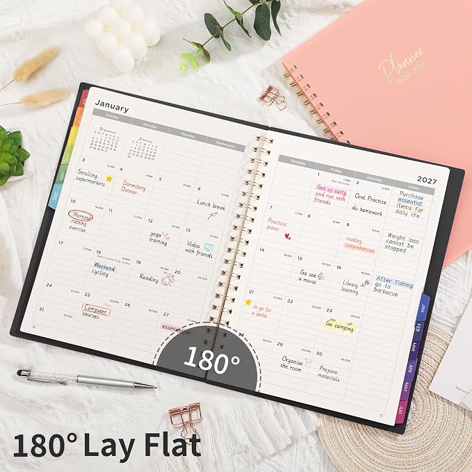 EMSHOI 2026-2027 Appointment Book, 15-Minute Hourly Academic Planner, Large Size - Image 8