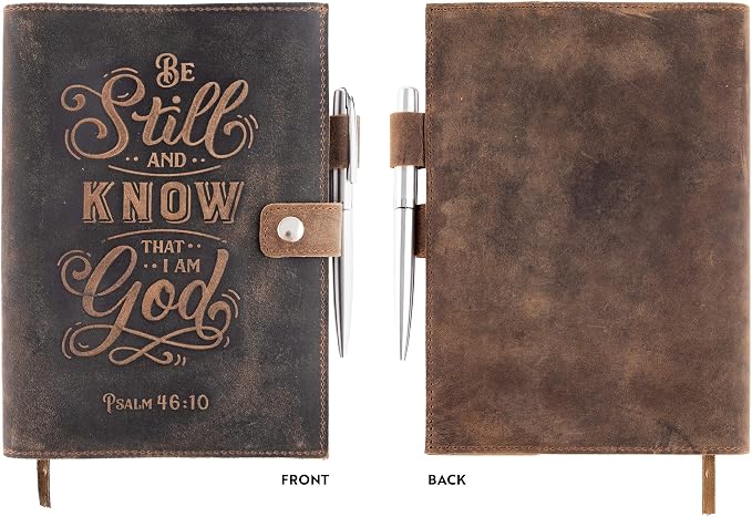 moonster Refillable Psalm 46:10 Bible Verse Embossed Journals - Image 9