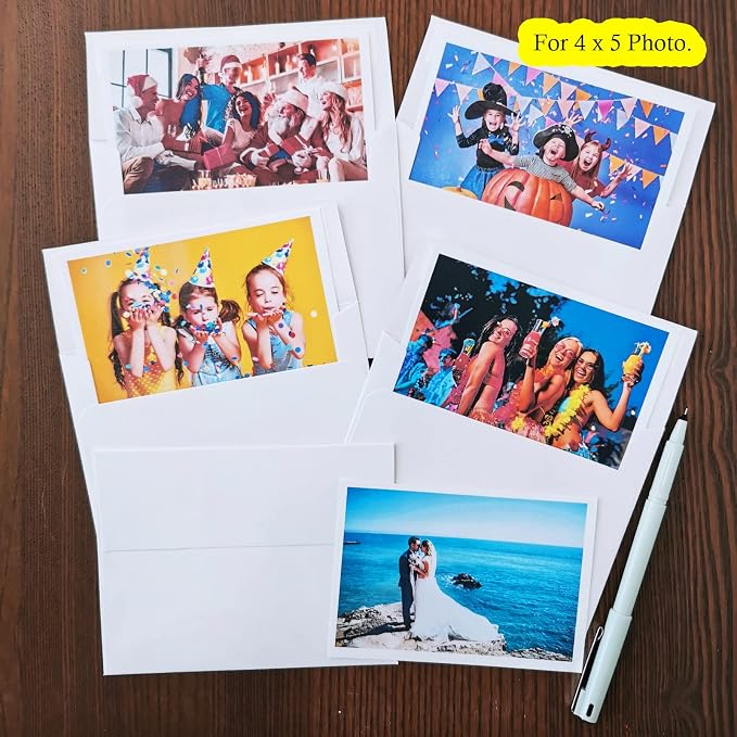 200 Pcs Bulk A2 Invitation Envelopes in White Peel & Press Self Seal 4 3/8 x 5 - Image 9