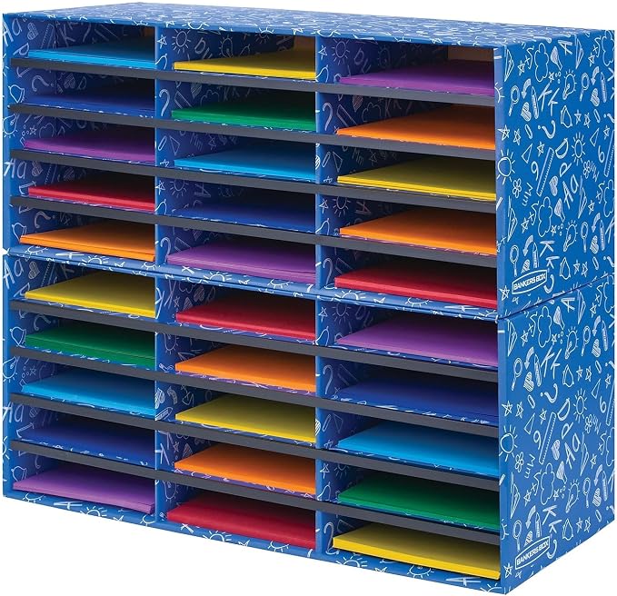 Bankers Box Classroom 30 Compartment Mail Sorter by BankersBox