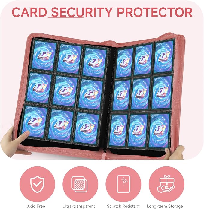 9 Pocket Card Binder, 360 Pockets Trading Card Binder, Double Sided Pocket - Image 6