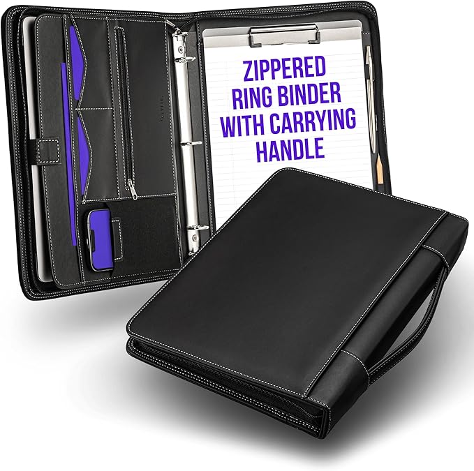 STYLIO Zipper Portfolio Binder by Stylio