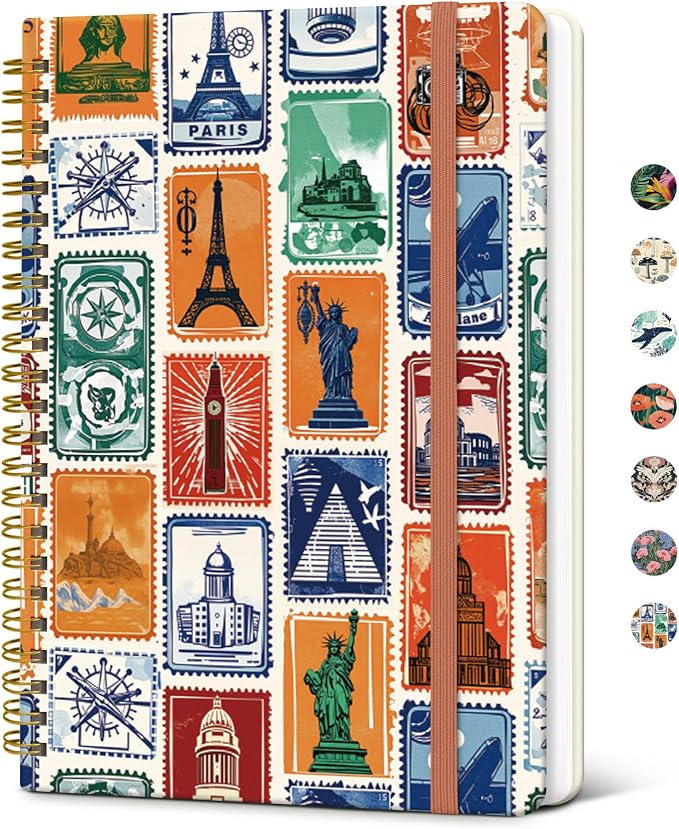 Taja Lined Spiral Journal Notebook by Taja