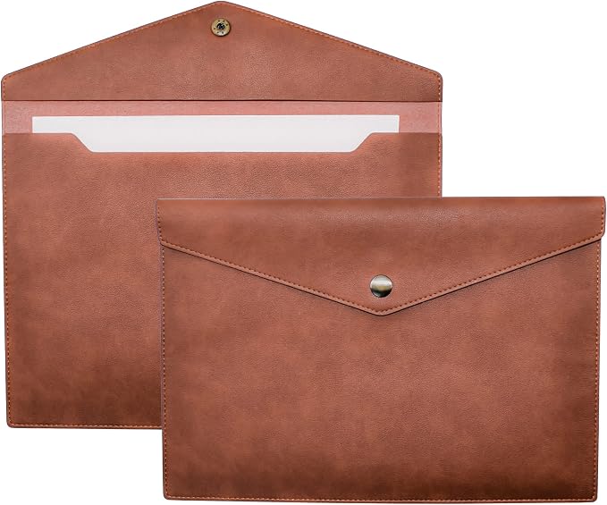 VANRA 1 Piece PU Leather File Folders A4 Document Holder File Envelope by VANRA