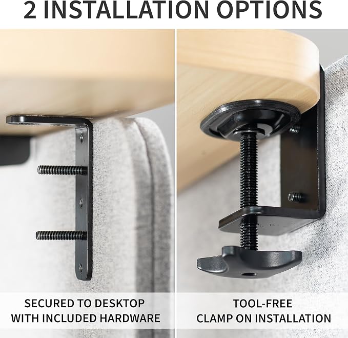 VIVO Clamp-on/Screw-on 71 x 24 inch Privacy Panel System, Sound Absorbing - Image 5