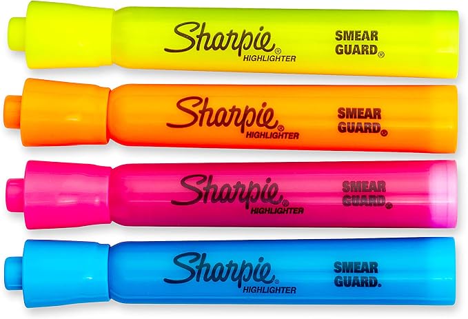 Sharpie Accent Tank-Style Highlighters, 6 Colored Highlighters - Image 2