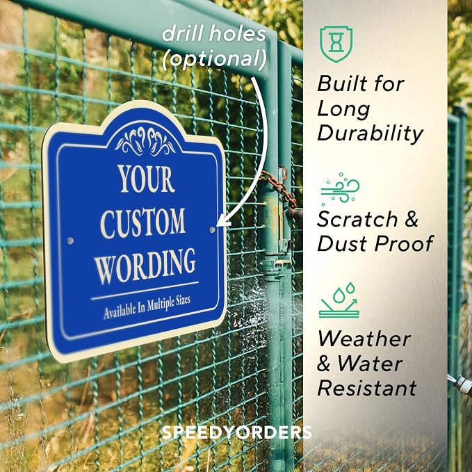 Custom Decorative Outdoor Metal Signs, Personalized Aluminum Signs, Customized - Image 6