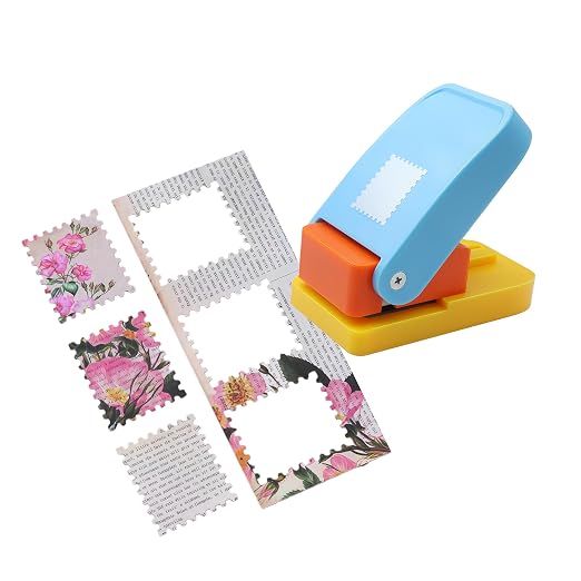 1.5X1.25inch Rectangular Postage Stamp Punch Ware Rectangle Craft Lever Punch - Image 6