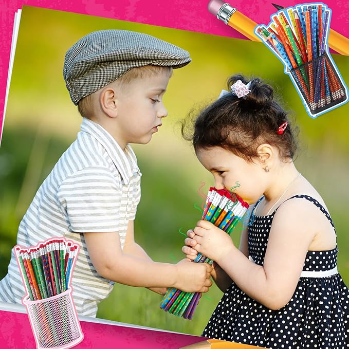 120 Pcs Scented Pencils Bulk for Kids Inspirational Motivational Cute Fun Fruit Wood Smelly Graphite Pencils with Erasers for School Classroom Office Students Girls Boys Gifts Supplies-DeskLoop Office