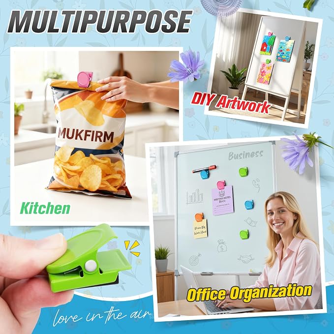 24 Pack Magnetic Clip Heavy Duty, Cute Magnetic Clips - Image 4