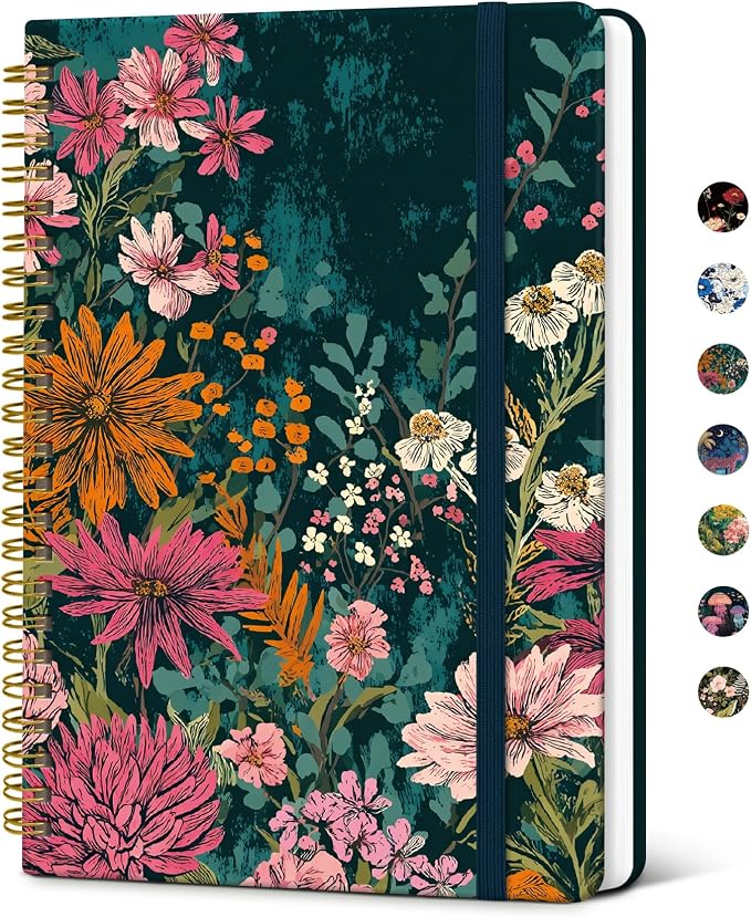Taja Lined Spiral Notebook Journal by Taja
