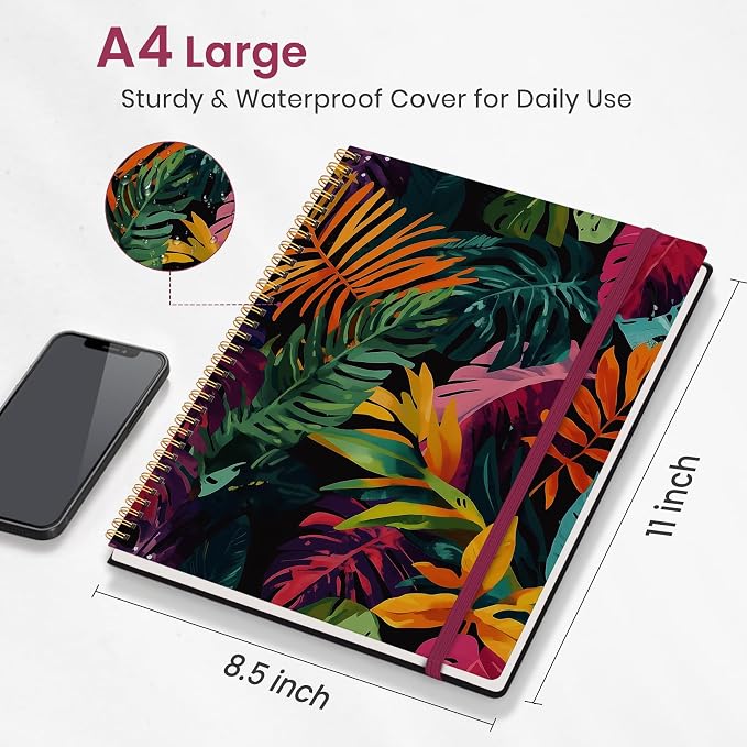 Taja Large Spiral Lined Journal - Image 5