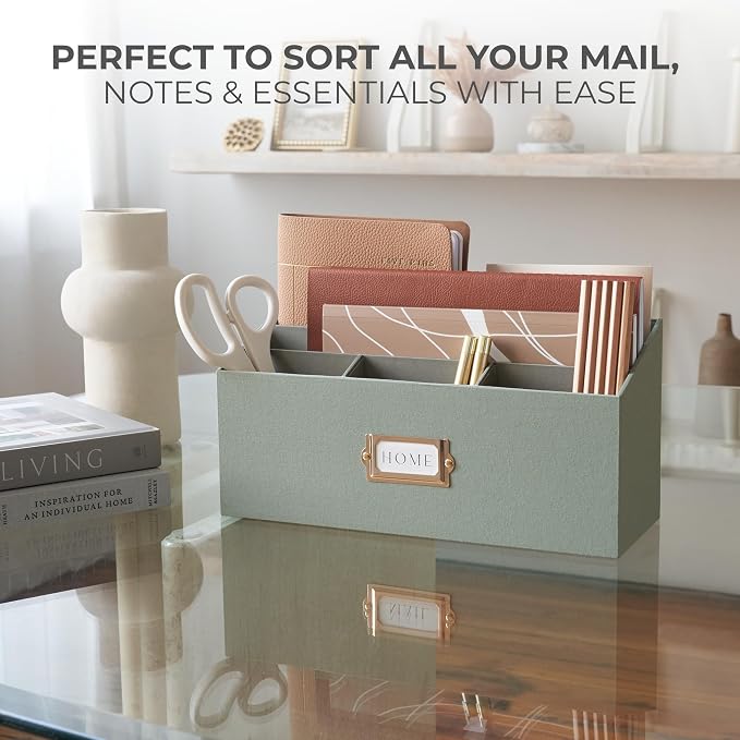 KIBAGA Stylish Linen Mail Organizer - Image 5