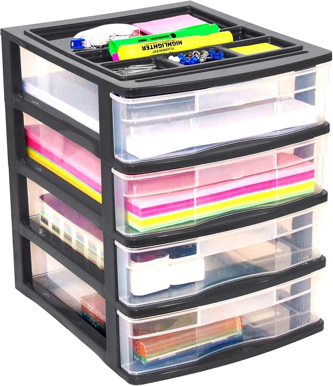 Gracious Living 4 Drawer Desktop & Countertop Organizer w/Organization Lid - Image 6
