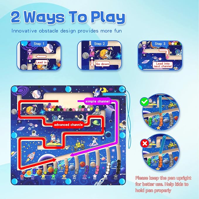 Magnetic Color and Number Maze - Image 2