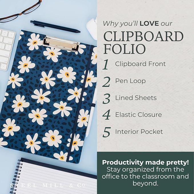 Steel Mill & Co. Cute Clipboard Folio - Image 4