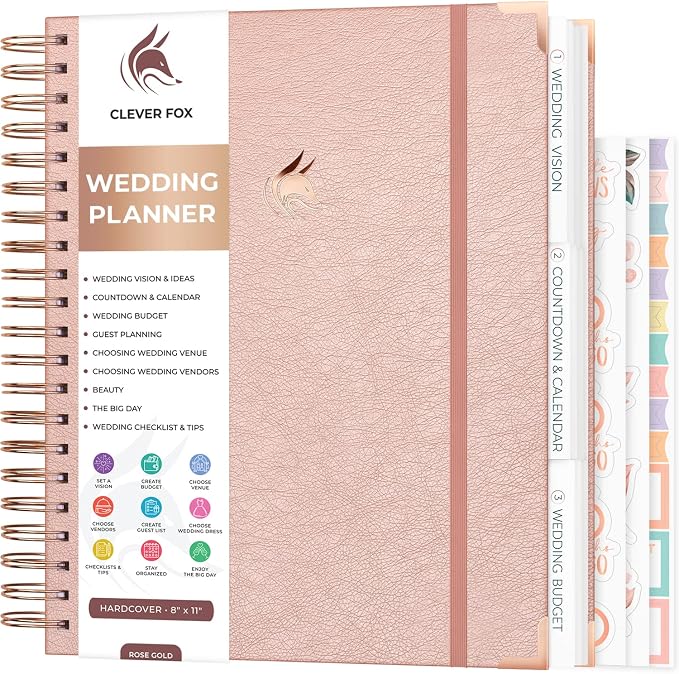 Clever Fox Wedding Planner – Notebook Organizer by CleverFox