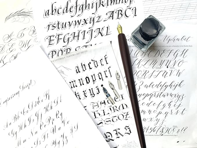 Plotube Wooden Pen Calligraphy Set - Image 5