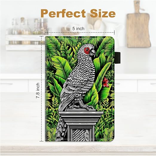 Black and White Parrot Cute Server Book - Image 2