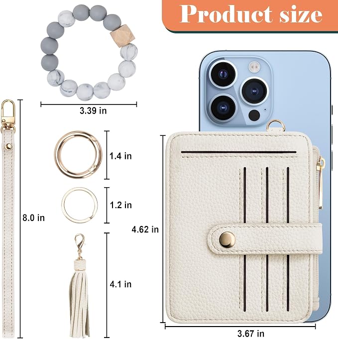 Airkit Wristlet Wallets for Women, Keychain RFID Blocking Credit Card Holder - Image 3