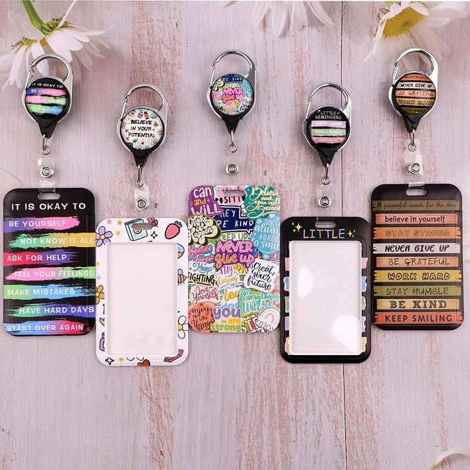 Cool Inspirational Quote Work Retractable Badge Holder Reel - Image 2