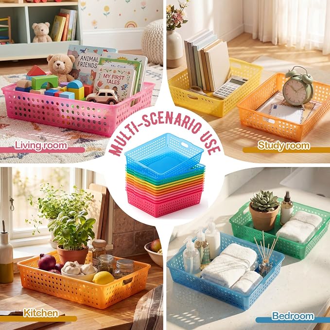 Geetery 6 Pack Classroom Storage Baskets - Image 5