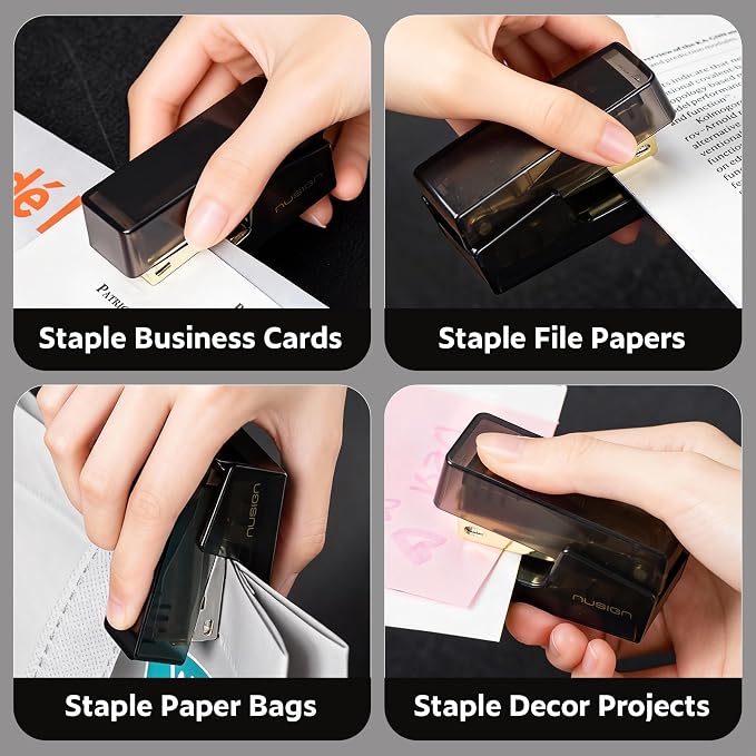 NUSIGN Mini Stapler with 830 Staples, Small Cute Desk Staplers, 25 Sheet - Image 5