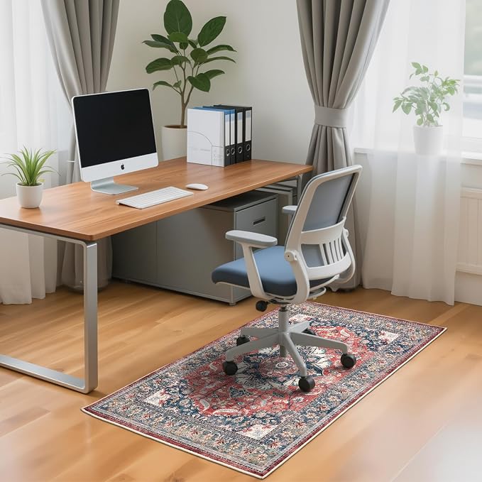 Office Chair Mat for Hardwood Tile Floor, Machine Washable Office Area Carpet - Image 7