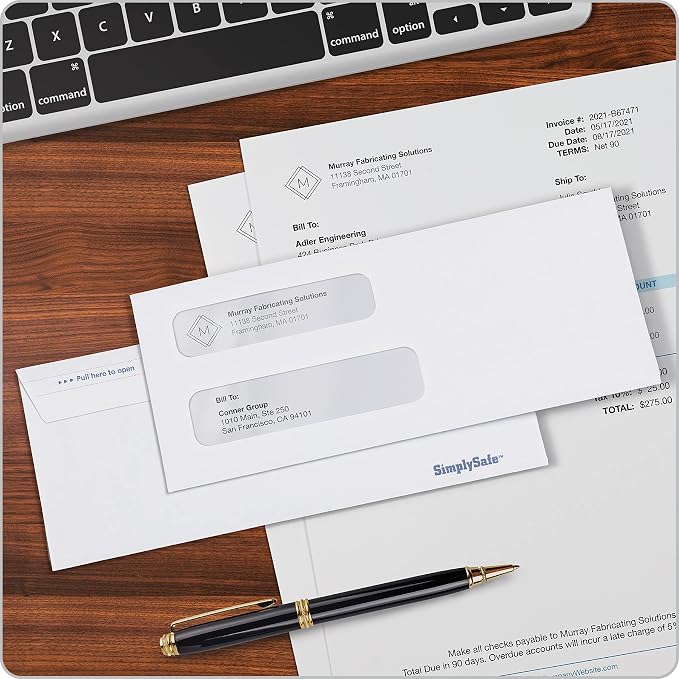 Columbian #8-5/8 Security Envelopes, Double Window Self Seal Envelopes - Image 7