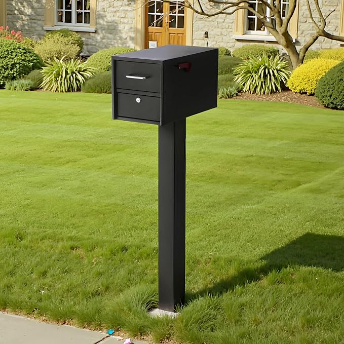 VEVOR Mailbox Post, Steel In-Ground Mounting Mail Box Stand - Image 8