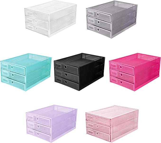 Exerz Paper Sorter 3 Drawer Wire Mesh A4 / Desk Multifunctional Desk - Image 8