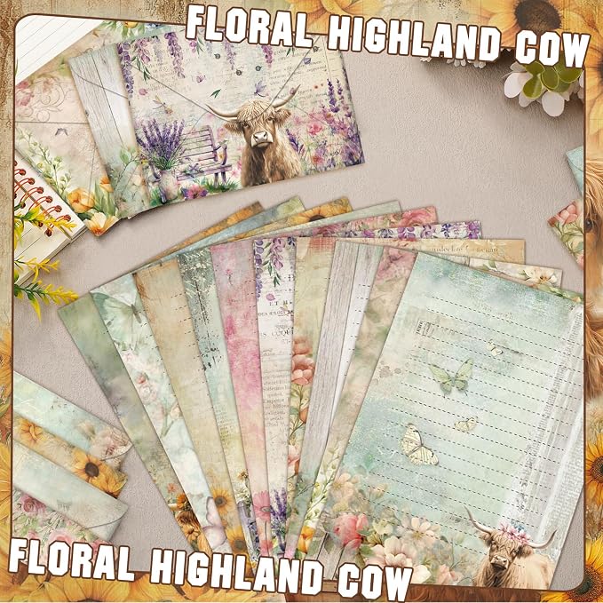 TaoBary 160 Pcs Stationery Paper Set 50 Double Sided Stationery Papers - Image 4