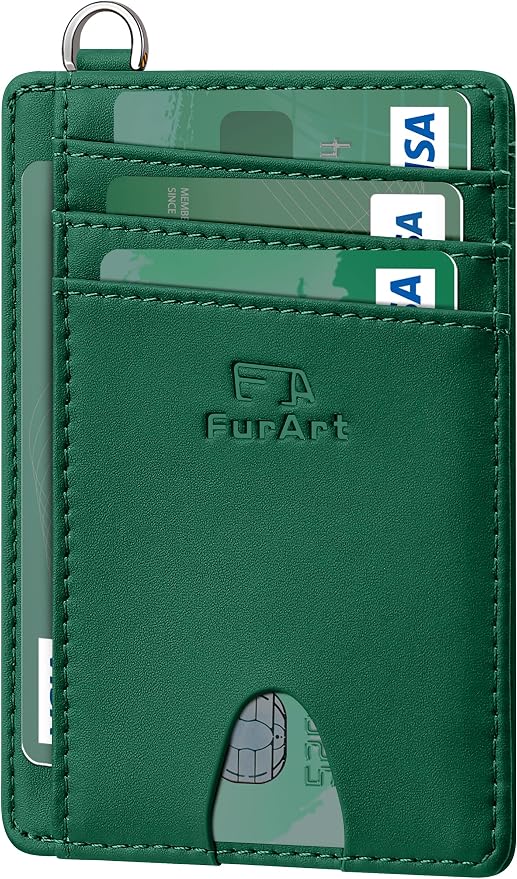 FurArt Slim Minimalist Wallet RFID Credit Card Holder by FurArt