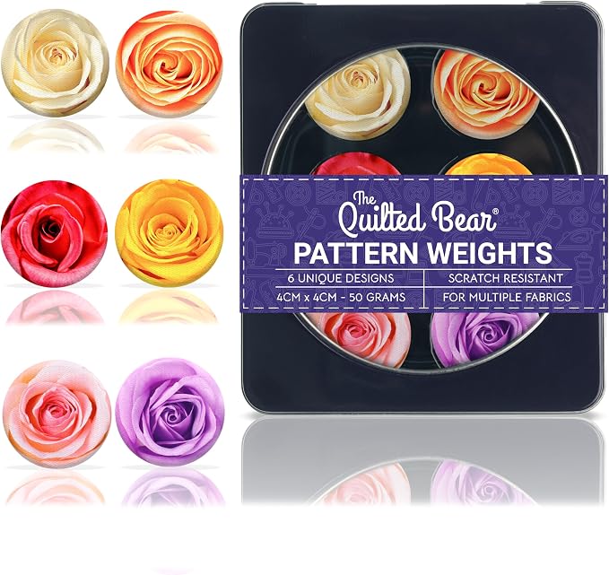 The Quilted Bear Pattern Weight Set – Scratch-Resistant Fabric Weights by TheQuiltedBearsProducts
